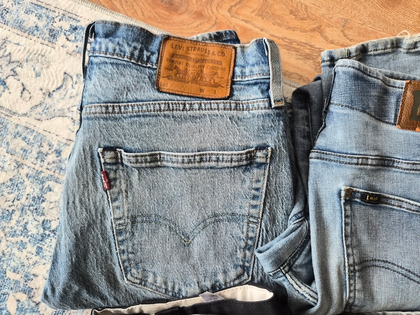 8 Zestaw  spodni jeansy markowe: Levi's, Lee, Calvin Klein, Dickies