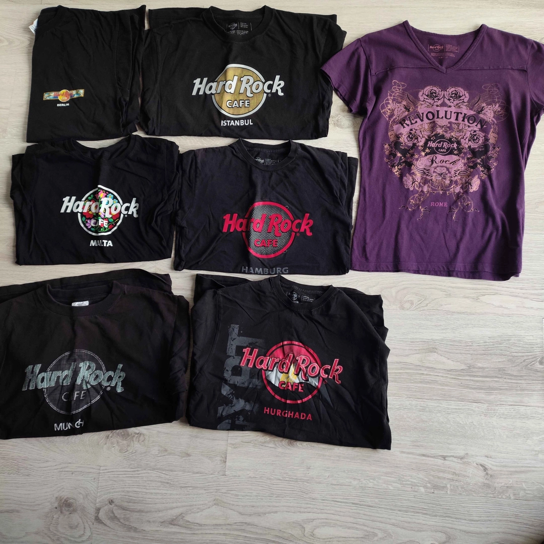 8x koszulek hard rock cafe