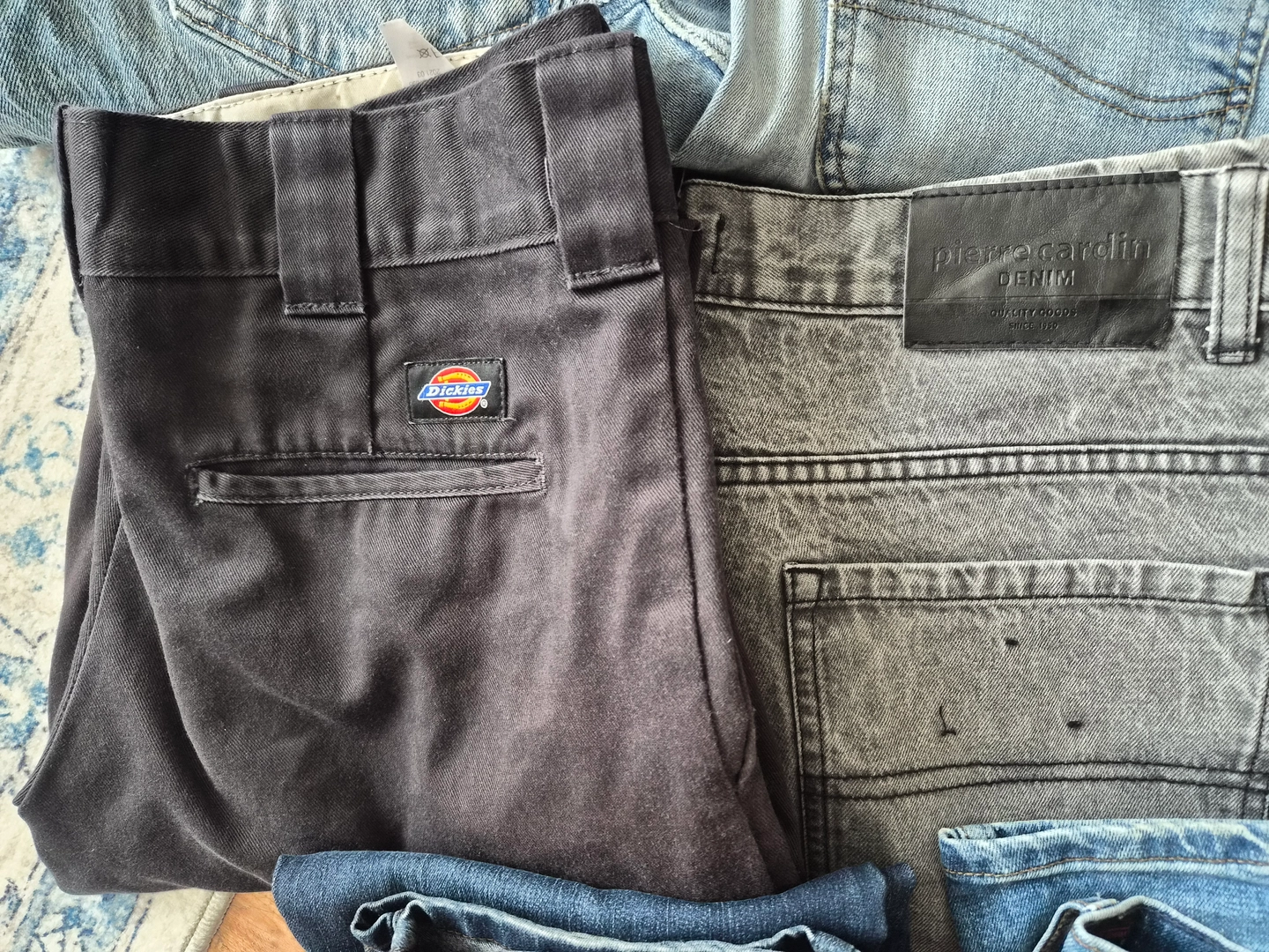 8 Zestaw  spodni jeansy markowe: Levi's, Lee, Calvin Klein, Dickies
