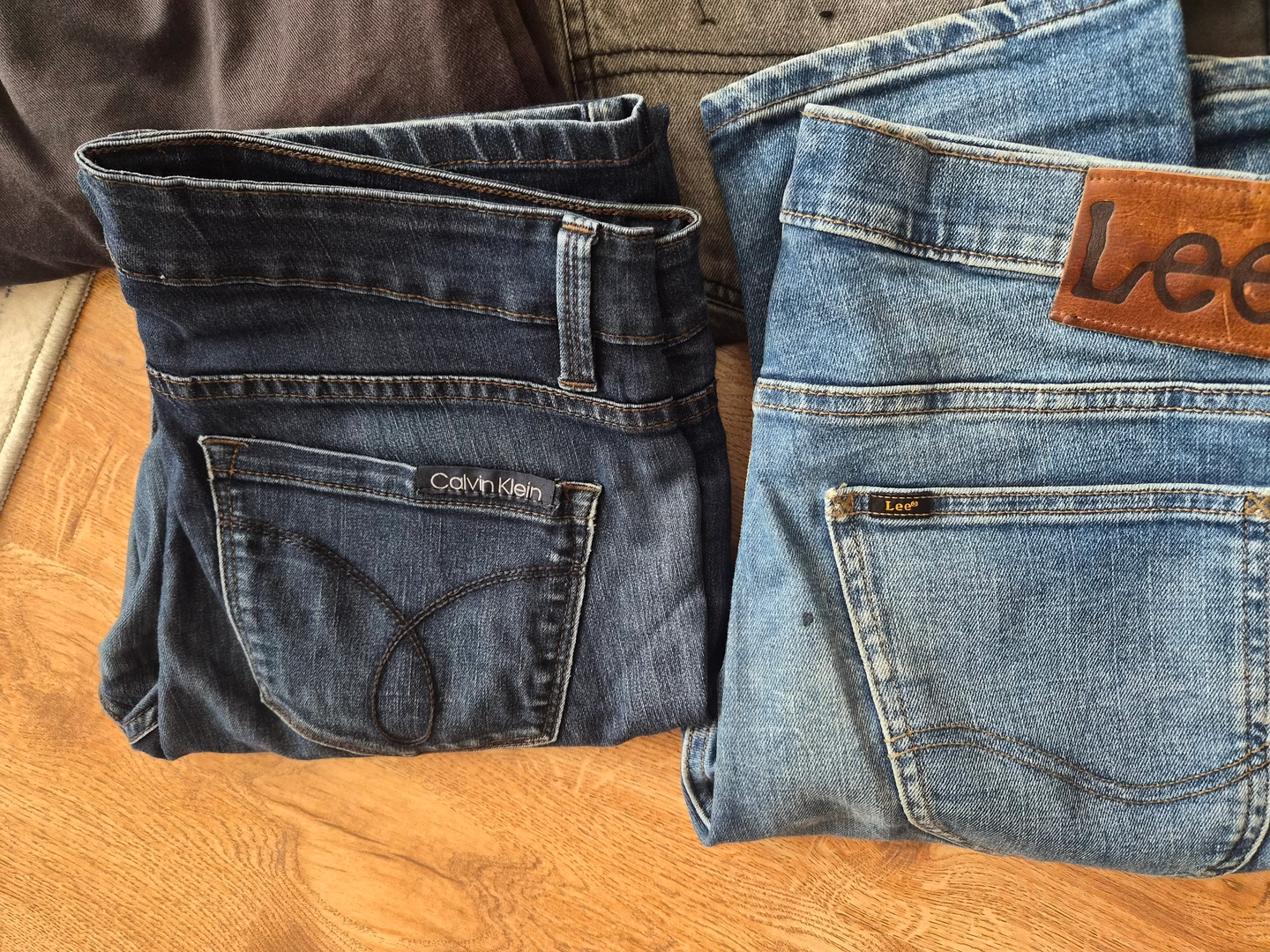 8 Zestaw  spodni jeansy markowe: Levi's, Lee, Calvin Klein, Dickies